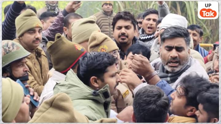 मेरठ में दलित लड़की वाले कांड के बाद सपा विधायक अतुल प्रधान सीधे प्रशासन से भिड़ गए... फिर तो हुआ जमकर बवाल Atul Pradhan clashed with police