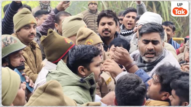 मेरठ में दलित लड़की वाले कांड के बाद सपा विधायक अतुल प्रधान सीधे प्रशासन से भिड़ गए... फिर तो हुआ जमकर बवाल Atul Pradhan clashed with police