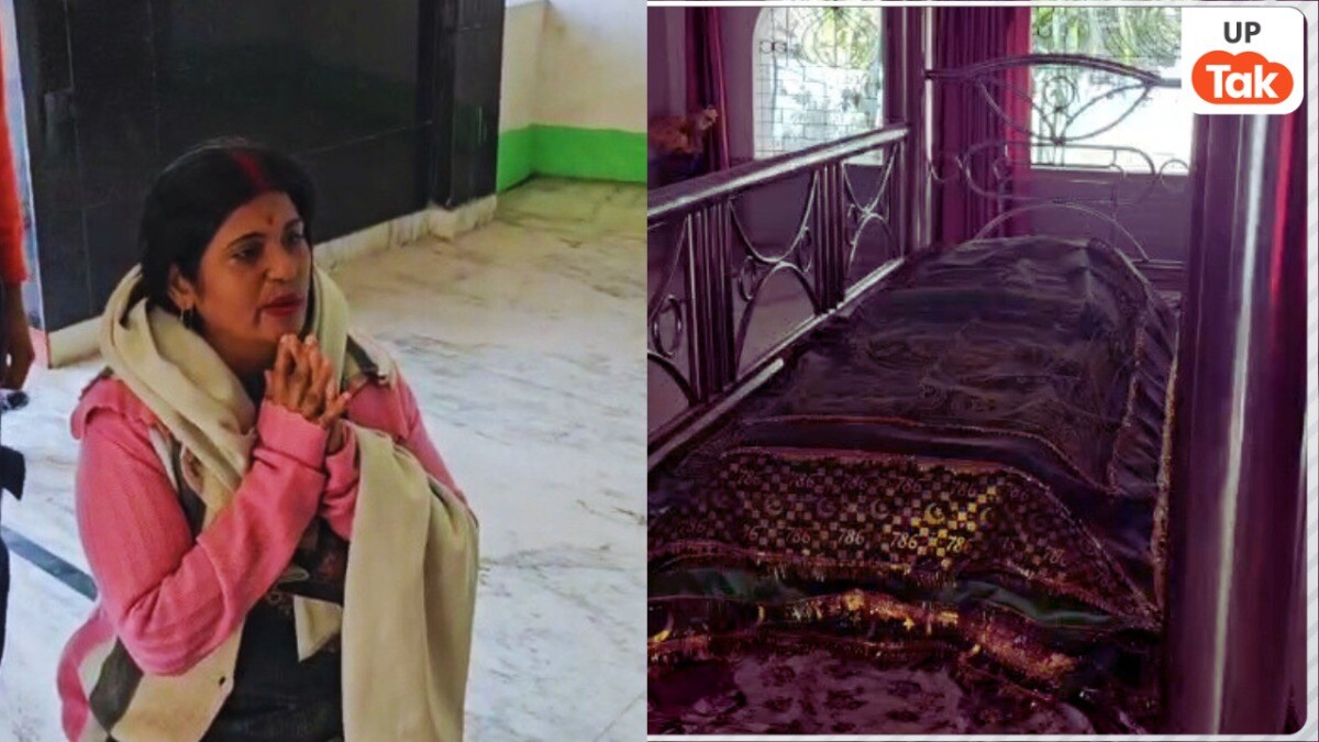 देवरिया में जिस मजार पर चला बुलडोजर वहां पहुंची रानी तिवारी, यहीं की मन्नत से मुझे हुआ बेटा बोलकर भावुक हो गई! Rani Tiwari become emotional