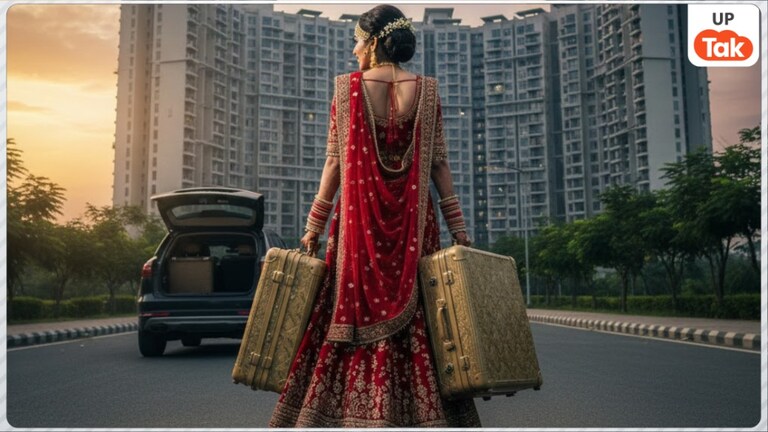 बहू शिखा गाड़ी में भरभर ले गई ससुराल से गहने और उन्हें बना दिया 'ठनठन गोपाल'! ग्रेटर नोएडा में गजब कांड Noida Luteri Dulhan