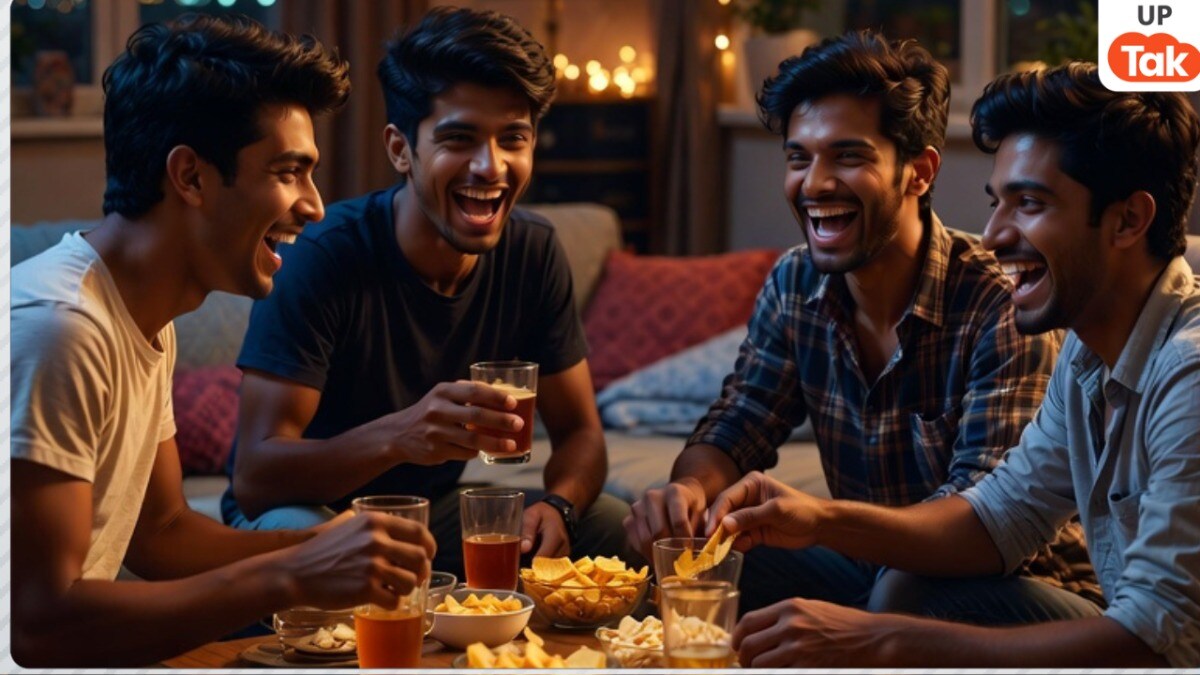 बिजनौर में नौशाद 3 दोस्तों संग पी रहा था शराब तभी हो गई मौत! बाकी की जान भी संकट में... फिर चिकन वाली ये बात पता चली Bijnor Crime News