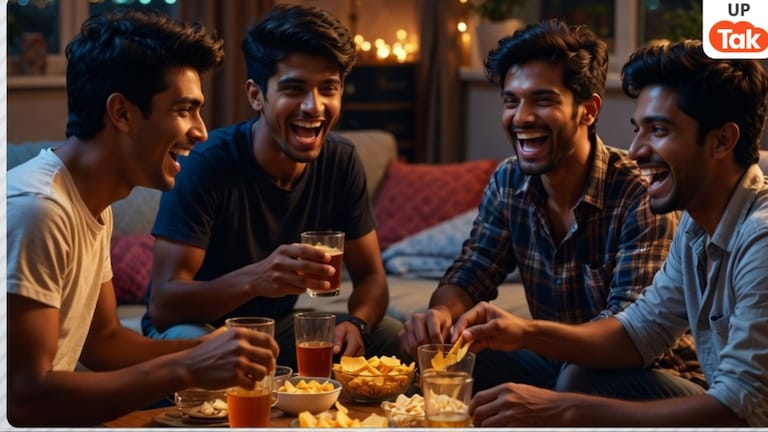 बिजनौर में नौशाद 3 दोस्तों संग पी रहा था शराब तभी हो गई मौत! बाकी की जान भी संकट में... फिर चिकन वाली ये बात पता चली Bijnor Crime News
