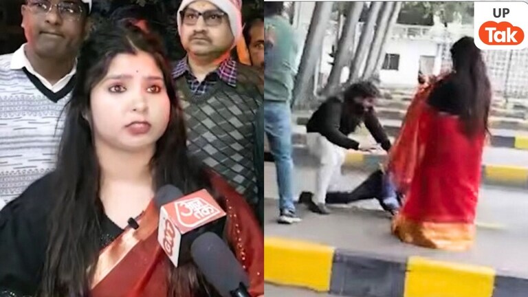 सोनभद्र के टोल प्लाजा पर एडवोकेट आरती पांडे को बाल पकड़ घसीटा, देखिए कैसे बदसलूकी की इंतहा कर दी! UP Tak