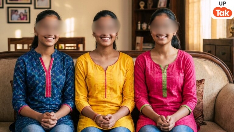 गाजियाबाद की 3 मासूम बहनों निशिका, प्राची-पाखी ने लगाई 9वीं मंजिल से छलांग, अब बीच वाली लड़की को लेकर ये बात पता चली ghaziabad news, three sisters case, ghaziabad 9 floor building, sisters jumped from building, ghaziabad shocking incident, up crime news, ghaziabad apartment incident, three real sisters ghaziabad