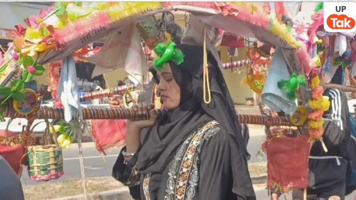 Sambhal, Tamanna Malik, Kanwar in burqa, Haridwar, Mahashivratri, Aman Tyagi, Chhaimnath Temple, Jalabhishek, Kanwar Yatra, viral video, police protection, CO Kuldeep Singh