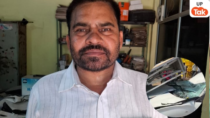 प्रतापगढ़ के सपा नेता लाल बहादुर यादव की घर से 500 मीटर की दूरी पर जिस तरह से हुई मौत, आप भी कांप जाएंगे Pratapgarh, Lal Bahadur Yadav, Samajwadi Party, SP leader car accident, Samajwadi leader tragic death, petrol pump pole, CCTV footage, Crime in UP, Pratapgarh News