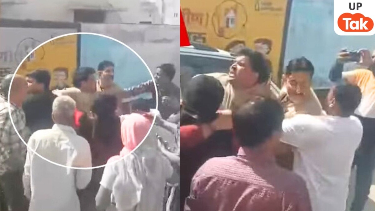 मेरठ में छात्र की पिटाई करने वाले टीटू पंडित को पकड़ने गई पुलिस पर महिलाओं ने कर दिया अटैक, कॉलर पकड़कर घसीटा