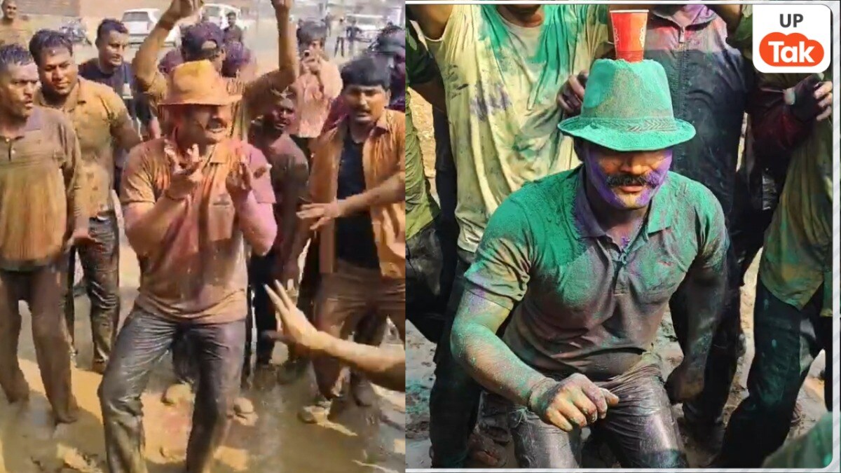 होली पार्टी में झूम-झूमकर नाचे संभल एसपी कृष्ण विश्नोई, भोजपुरी गाने पर उनका ये अंदाज देख हर कोई चौंका Sambhal SP Viral Video