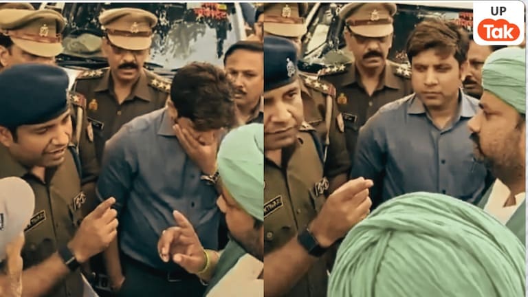 मेरे खड़े एक भी सिपाही को अगर…मेरठ में सीओ अभिषेक तिवारी ने किसान संगठन के नेता को सुना दिया फिर ये हुआ Meerut, Meerut news, Meerut Central Market demolition, Shastri Nagar Central Market protest, Meerut traders protest, Supreme Court demolition order Meerut, Meerut illegal construction case