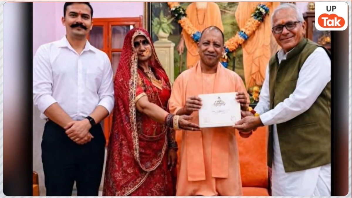 SP Krishna Kumar Bishnoi with his parents