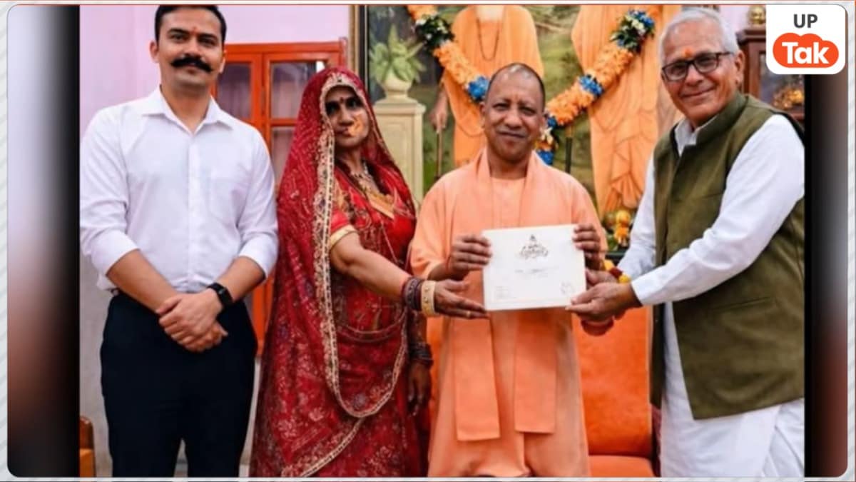IPS अंशिका वर्मा से शादी करने जा रहे संभल SP कृष्ण कुमार बिश्नोई माता-पिता के साथ पहुंचे सीएम योगी के पास, फिर ये पता चला SP Krishna Kumar Bishnoi with his parents