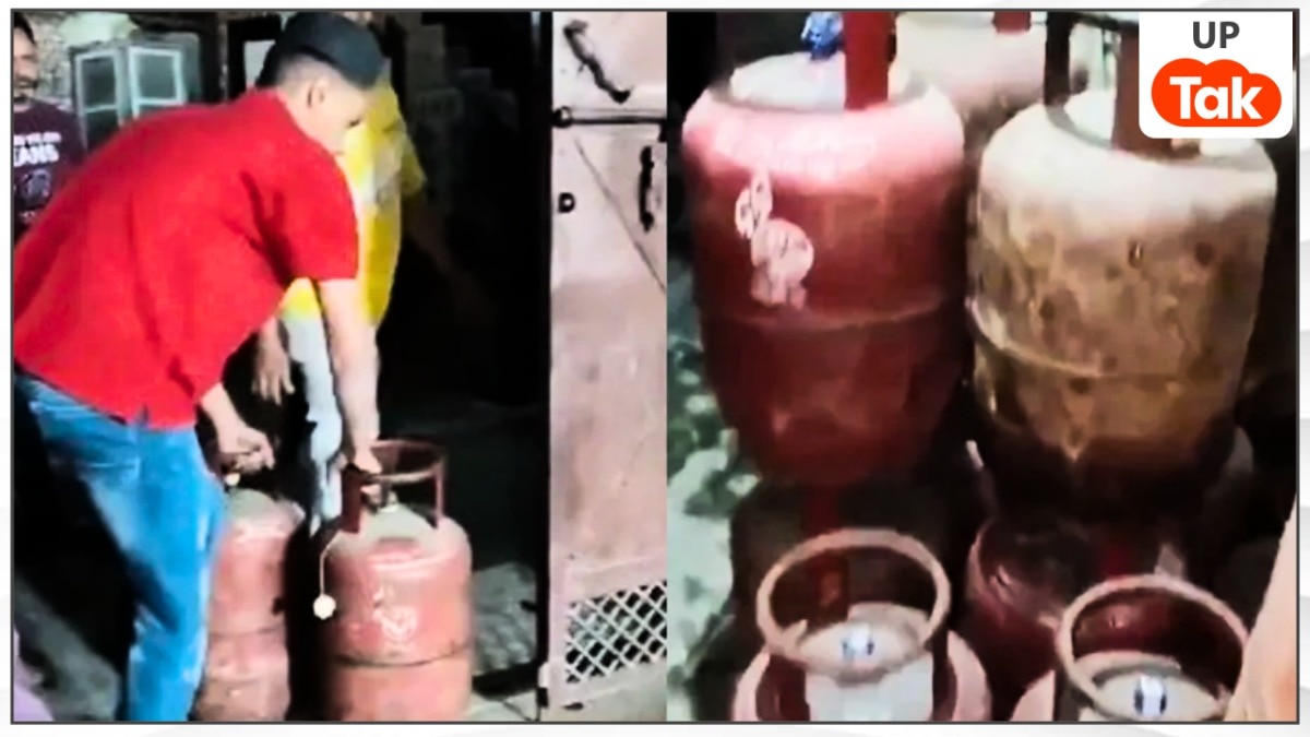 भारी मारा-मारी के बीच हापुड़ में अब्दुल रिहान के घर से मिले भरे हुए 55 सिलेंडर, आरोपी को लेकर हो रहा ये दावा