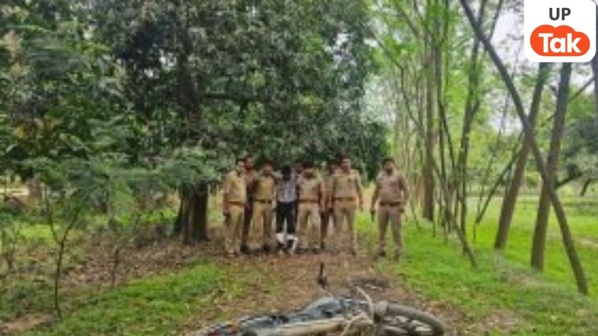 यूपी में 28 मुकदमों वाला 50 हजार का इनामी बदमाश मुठभेड़ में गिरफ्तार, दोनों पैरों में लगी गोली; साथी फरार 