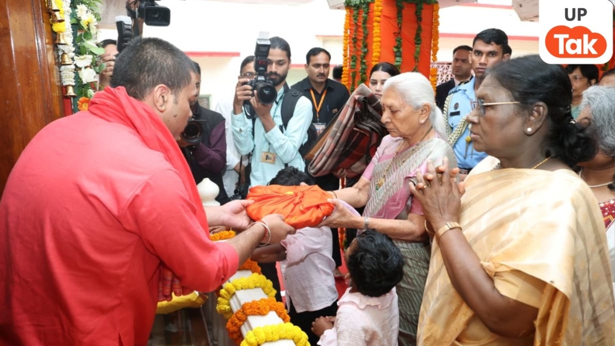 उत्तर प्रदेश: राष्ट्रपति द्रौपदी मुर्मू ने वृन्दावन के दिव्य संत नीम करोली बाबा आश्रम में किये दर्शन... 
