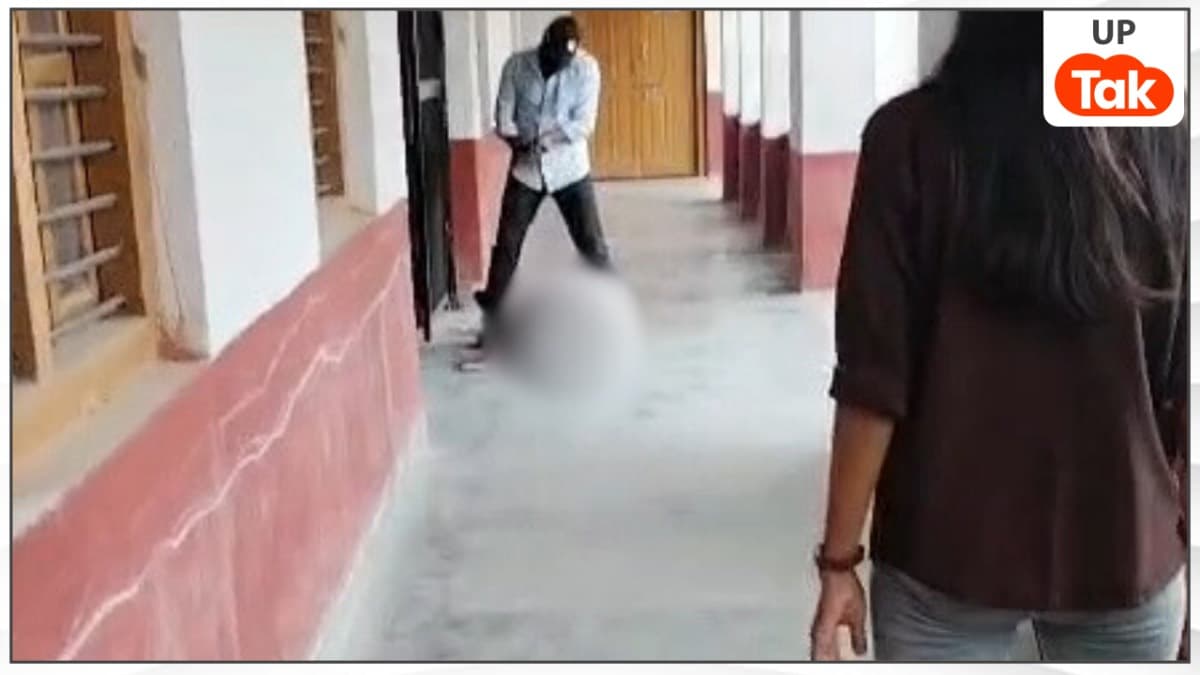 यूपी कॉलेज के छात्र सूर्य सिंह के सीने पर चढ़कर गोलियां बरसारा था मंजीत चौहान, वीडियो में दिखा डरावना नजारा UP Tak