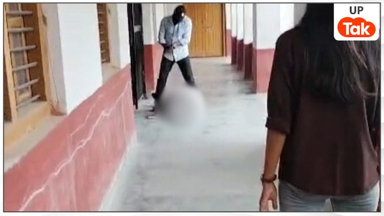 यूपी कॉलेज के छात्र सूर्य सिंह के सीने पर चढ़कर गोलियां बरसारा था मंजीत चौहान, वीडियो में दिखा डरावना नजारा UPTak