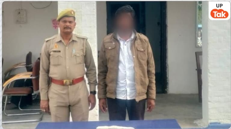 गोण्डा में चेकिंग के दौरान भाग रहे संदिग्ध को पुलिस ने दबोचा, अवैध तमंचा बरामद Gonda News