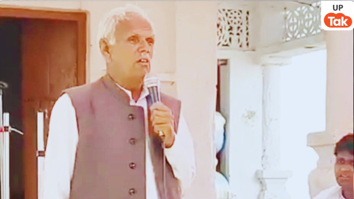 Hardoi, Hardoi News, Hardoi Viral Video, Hardoi SP leader Yadunanand Lal Verma, Yadunanand Lal Verma controversial statement, Lord Ram, Shri Ram, UP News, UP Viral News, Hardoi Police, हरदोई, हरदोई न्यूज