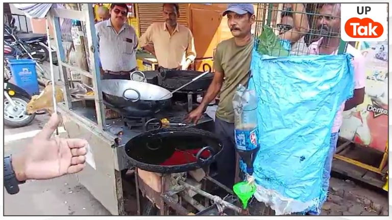 प्रयागराज के अमन ने कबाड़ से बनाया बिना गैस वाला चूल्हा, जले हुए मोबिल ऑयल से बन रही हैं गर्मागर्म जलेबियां UP Tak