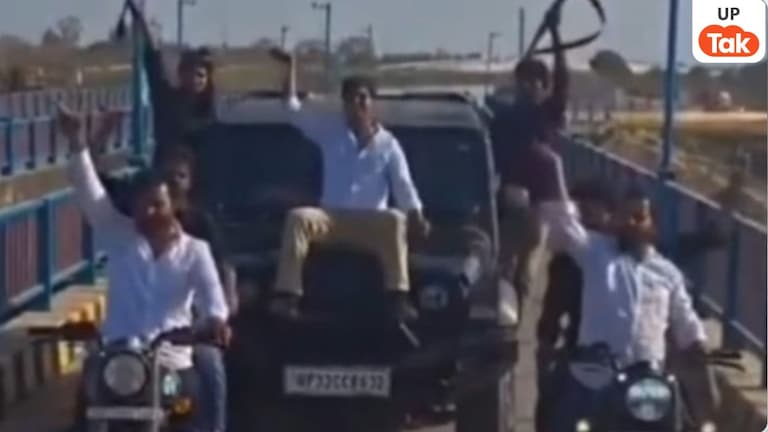 Raebareli Viral Reel Case: थार पर स्टंट, हाथ में तमंचा: रायबरेली के ‘रीलबाजों’ ने बेहटा पुल पर उड़ाईं कानून की धज्जियां UP Tak
