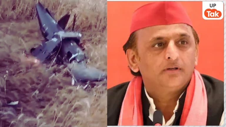 इटावा में आसमान से गिरा जलता हुआ ड्रोन, इलाके में मची अफरा-तफरी तो अखिलेश यादव ने कह दी ये बात Saifai Drone Crash