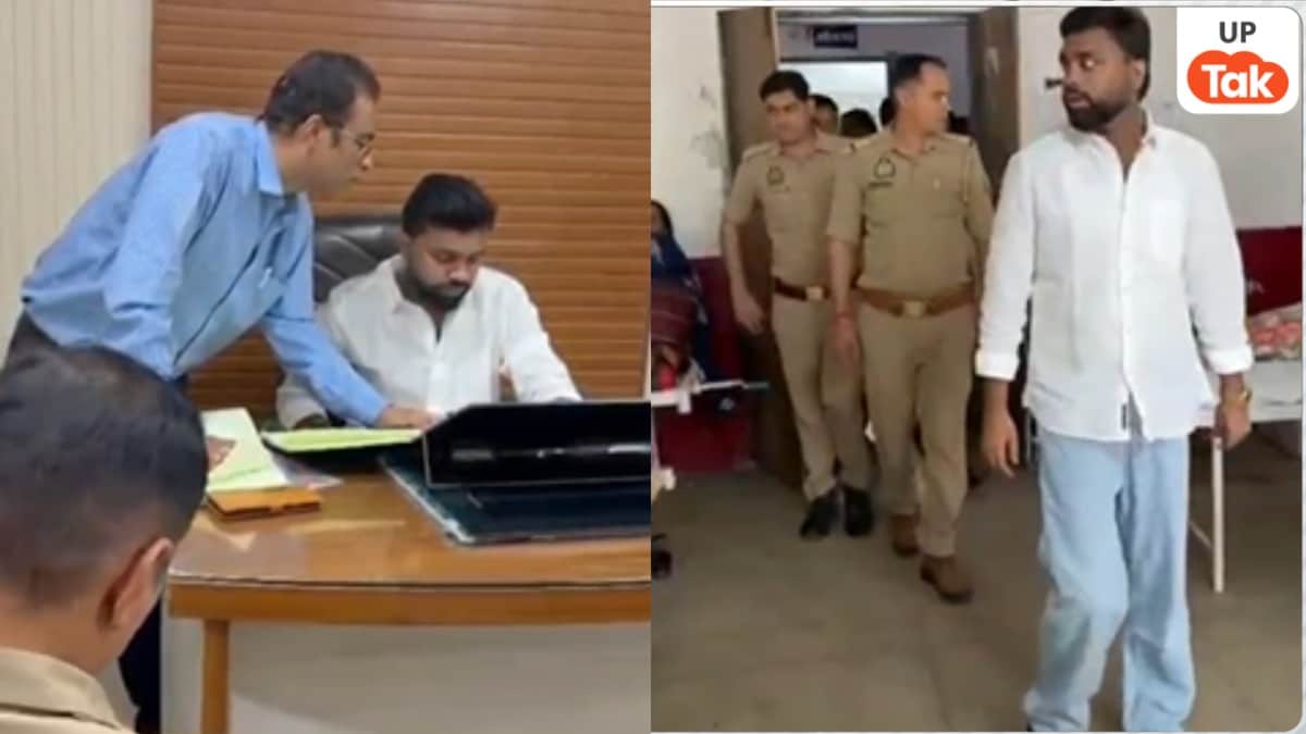 पिता की जगह CHC का निरीक्षण करने पहुंचे MLA शफीक अहमद अंसारी के बेटे, फिर कुर्सी पर बैठकर अधिकारियों को देने लगे ज्ञान, अब बुरे फंसे Shafiq Ahmed Ansari Son