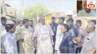 भाजपा विधायक रत्नाकर मिश्रा ने अधिकारियों को क्यों कही डंडा मारने की बात? बीच सड़क पर बवाल वाला वीडियो वायरल Ratnakar Mishra Viral Video