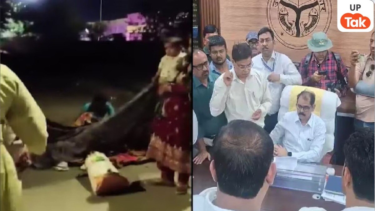 दर्द से चींखती रही महिला लेकिन नहीं मिला सरकारी अस्पताल में एक बेड, आधी रात को तड़पते हुए सड़क पर हुई डिलीवरी UP Tak