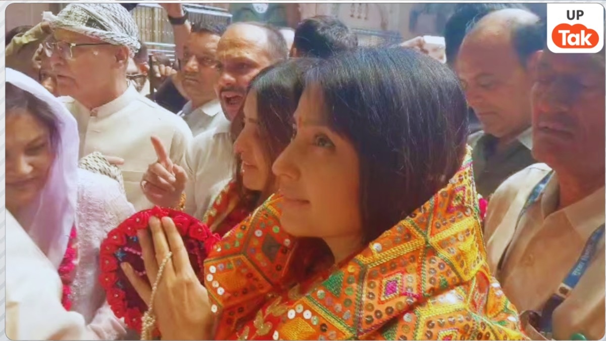 Dimple Yadav in Vrindavan