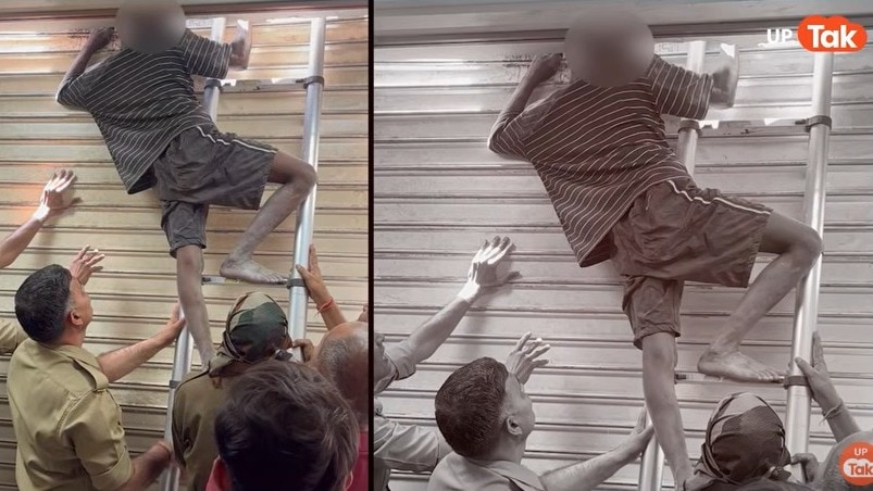 Thief Stuck in Shutter