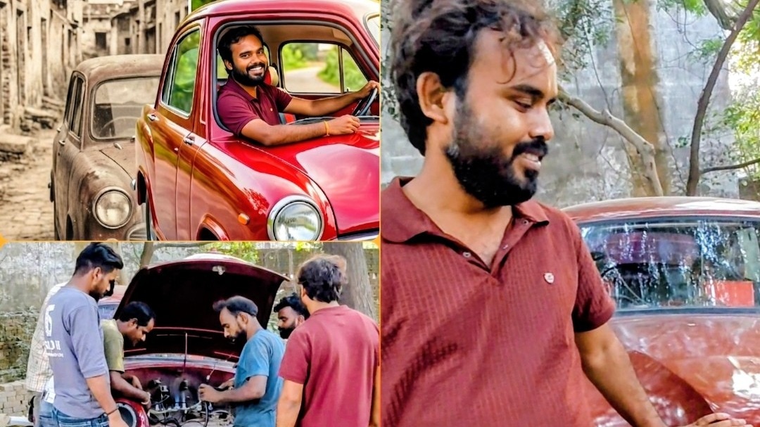 ballia news, inspirational story up, ambassador car restoration, vintage car india, family legacy story, up local news, heritage car story, latest news ballia, positive news up