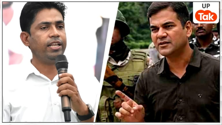 वह यहां दबंग की तरह आए थे, लेकिन... वोटिंग के बाद TMC उम्मीदवार जहांगीर खान ने यूपी के IPS अजय पाल शर्मा के लिए कहे अपशब्द! Photo: Jahangir Khan and IPS Ajay Pal Sharma
