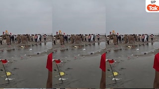 साथी को बचाने के चक्कर में बलिया में गंगा स्नान कर रहे 4 युवक-युवतियां डूबे, पल-भर में सब कुछ हुआ खत्म Ballia Ganga drowning, Ballia news, Ballia drowning incident, Shivramapur ghat incident, UP drowning news, Ganga river accident, 4 youths drowned Ballia, SDRF rescue Ballia, UP accident news