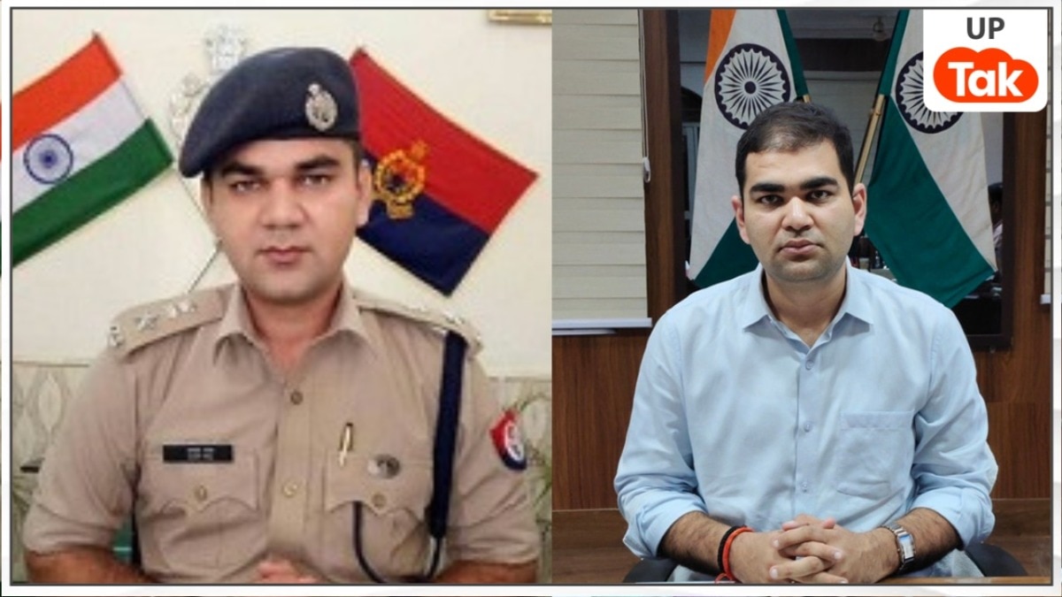 तस्वीर में IPS अजय पाल और IAS अमित पाल