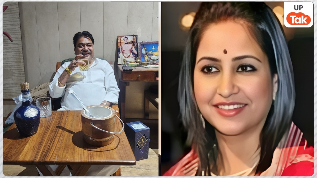 भानवी सिंह को X पर टैग कर राजा भैया के ‘भाई’ अक्षय प्रताप ने शेयर की 27 हजार वाली शराब पीते हुए फोटो