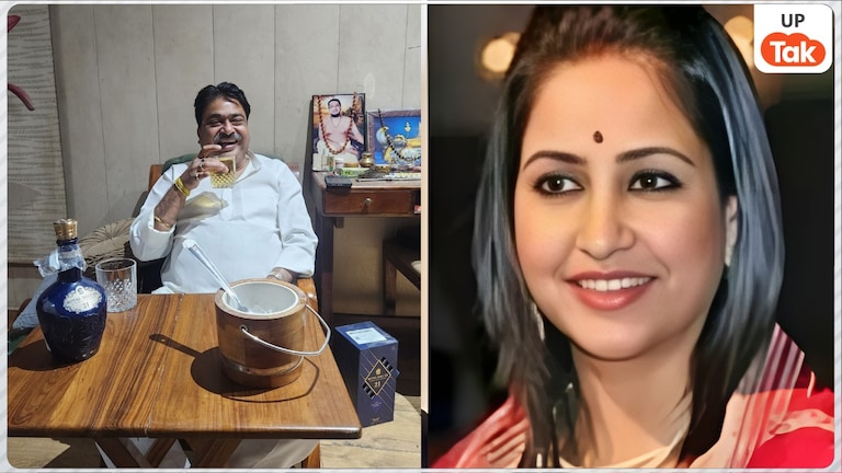 भानवी सिंह को X पर टैग कर राजा भैया के ‘भाई’ अक्षय प्रताप ने शेयर की 27 हजार वाली शराब पीते हुए फोटो Akshay Pratap Singh, Bhanvi Singh, Royal Salute 21, MLC controversy, Raja Bhaiya news, Lucknow FIR, political controversy, Uttar Pradesh politics