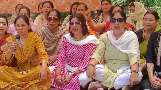 Saharanpur BJP Mahila Morcha Protest