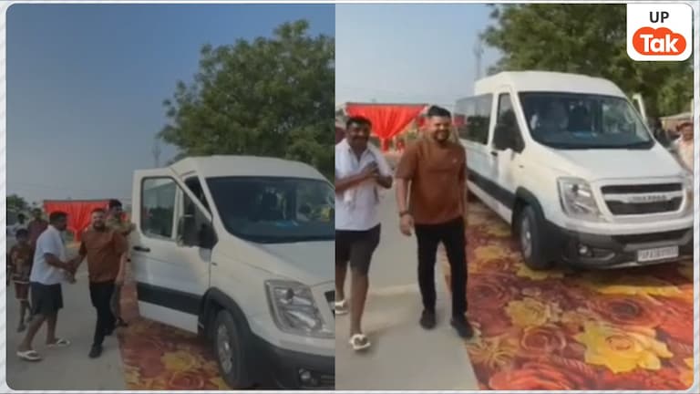 लग्जरी गाड़ियों का काफिला छोड़ मिनी बस चलते दिखे बृजभूषण सिंह के सांसद बेटे करण, इसमें अंदर कौन-कौन बैठा था? Karan Bhushan Singh, Kaiserganj MP, Gonda News, BJP MP, Brij Bhushan Singh, Mini Bus Journey, Narendra Modi Appeal, Uttar Pradesh Politics
