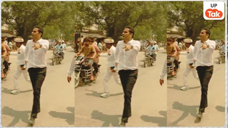 CM के हेलीकॉप्टर की आवाज सुनते ही दौड़ पड़े देवरिया DM मधुसूदन हुल्गी, कभी उठाया कूड़ा तो कभी खुद संभाली ट्रैफिक व्यवस्था deoria dm video, madhusudan hulgi ias, yogi adityanath visit, up dm running, traffic management deoria, viral video deoria
