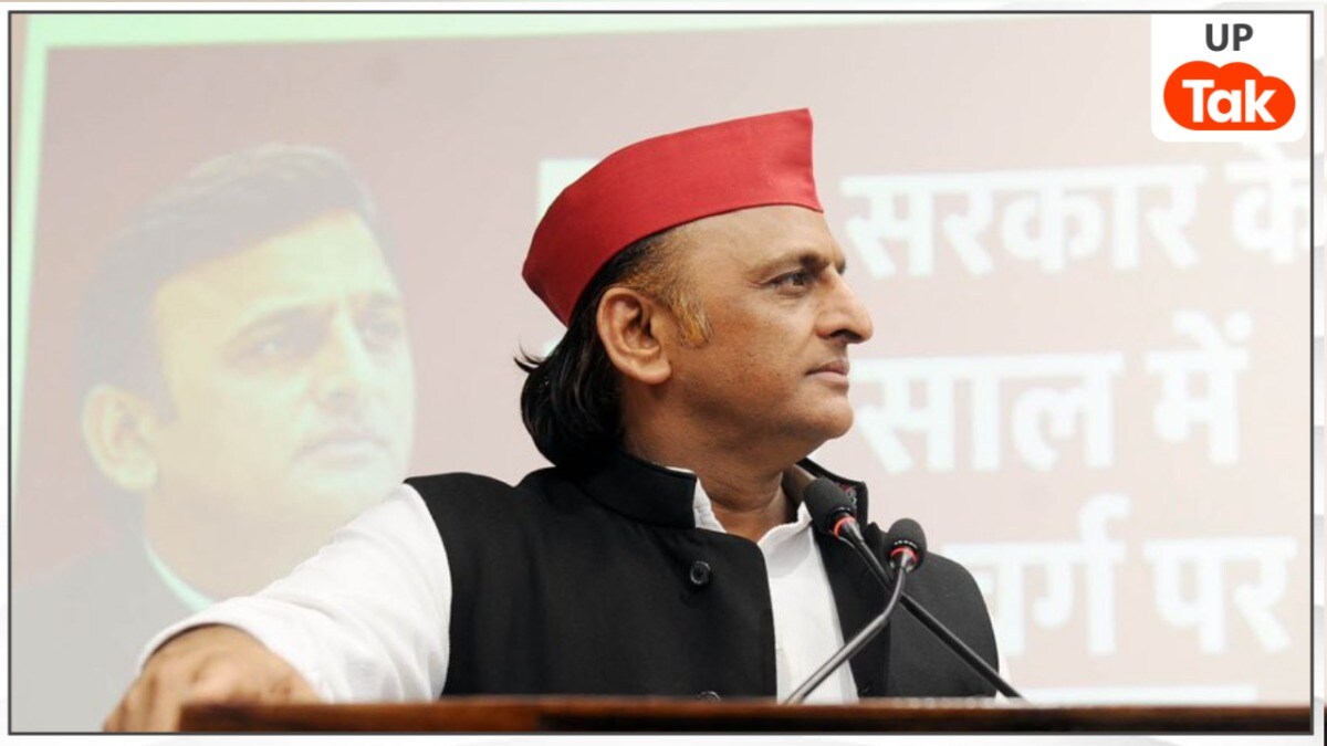 अखिलेश यादव का बड़ा हमला... स्क्रीन पर राजा भैया, बृजभूषण सिंह के नाम की लिस्ट चलाकर पूछ दिया ये सवाल Akhilesh Yadav News