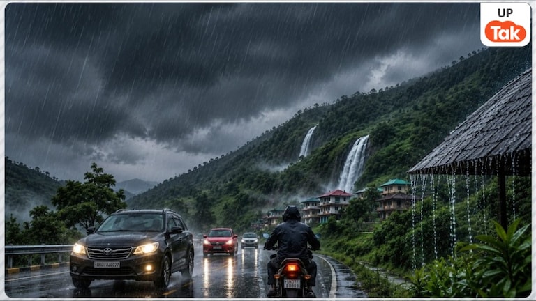 UP Weather Update: यूपी में 80 KM/घंटे की रफ्तार से तूफान का अलर्ट, IMD ने 50+ जिलों के लिए जारी की बड़ी चेतावनी! Uttar Pradesh Rain Alert