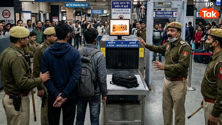 दिल्ली मेट्रो में ये क्या लेकर घूम रहे थे बरेली के लड़के, मशीन में बैग रखते ही पुलिस ने पकड़ा; दोनों के छूटे पसीने UP Tak