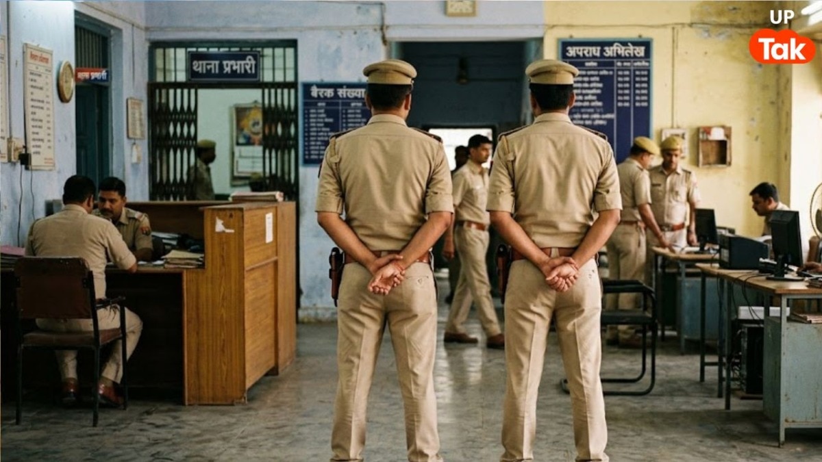 गाजीपुर में दो दारोगा सस्पेंड, लखनऊ की इस कंपनी को बचाने के लिए खतरे में डाल दी सरकारी नौकरी