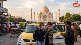 ताजमहल देखने आईं फ्रांस की दो महिलाओं से कैब ड्राइवर ने ये क्या कर दिया, लोग बोले- गलत बात है... फिर रोने लगीं विदेशी सैलानी UP Tak