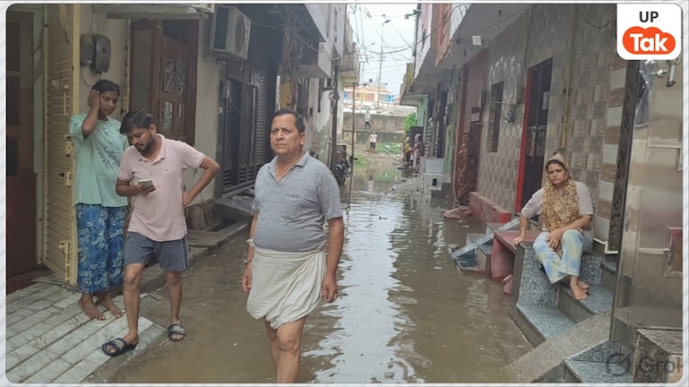 गाजियाबाद के सर्वोदय नगर इलाके में पानी भरने से मासूम की मौत, गुस्साए लोगों ने कह डाली ये बात Ghaziabad Waterlogging