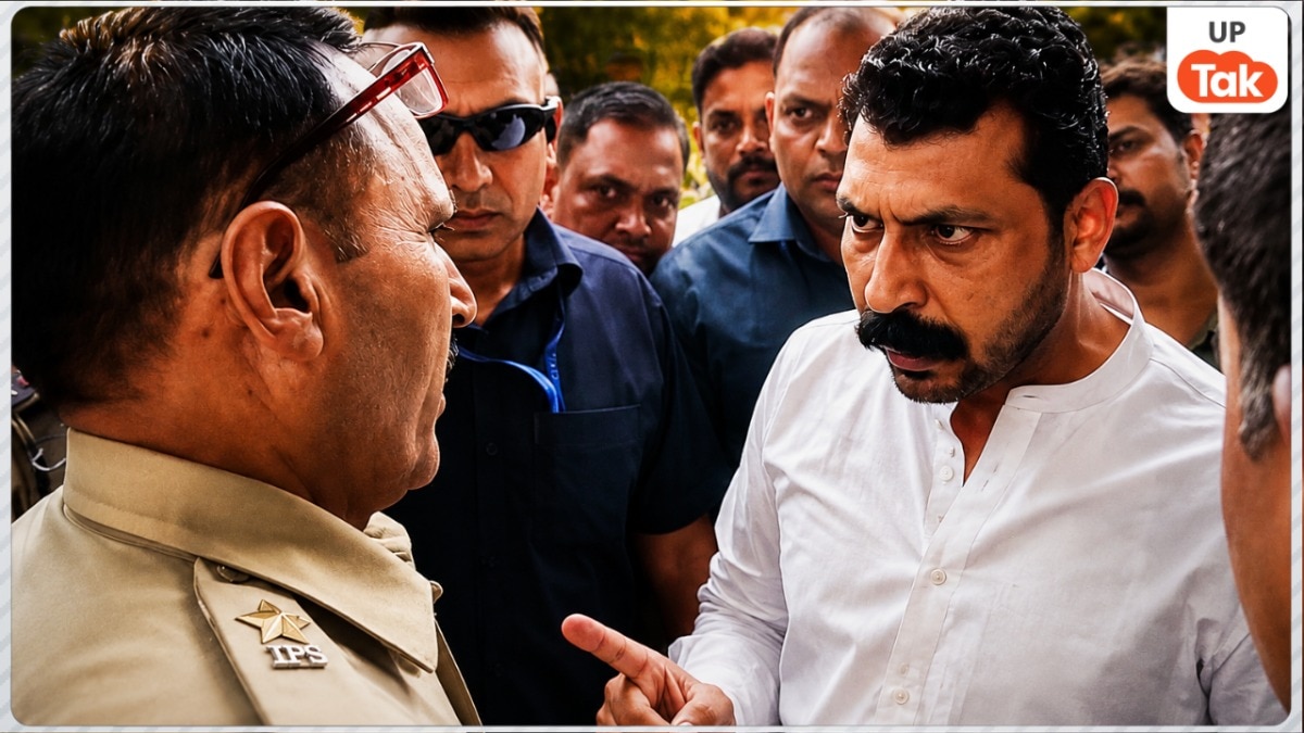 मेरठ जाने से रोका तो इंस्पेक्टर से भिड़ गए चंद्रशेखर आजाद, बोले- SSP अविनाश पांडेय से मिलकर पूछूंगा क्यों मारे थप्पड़?