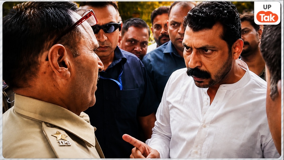 मेरठ जाने से रोका तो इंस्पेक्टर से भिड़ गए चंद्रशेखर आजाद, बोले- SSP अविनाश पांडेय से मिलकर पूछूंगा क्यों मारे थप्पड़? handrashekhar Azad Meerut