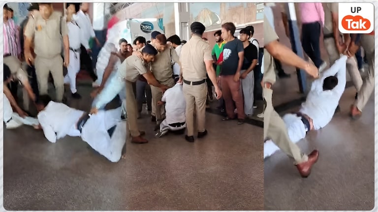 आगरा में RPF के 4 जवान रेलवे स्टेशन के डिप्टी अधीक्षक को घसीटते हुए ले गए, हाथापाई भी हुआ, विवाद की जड़ सामने आई Agra Cantt Station Clash News