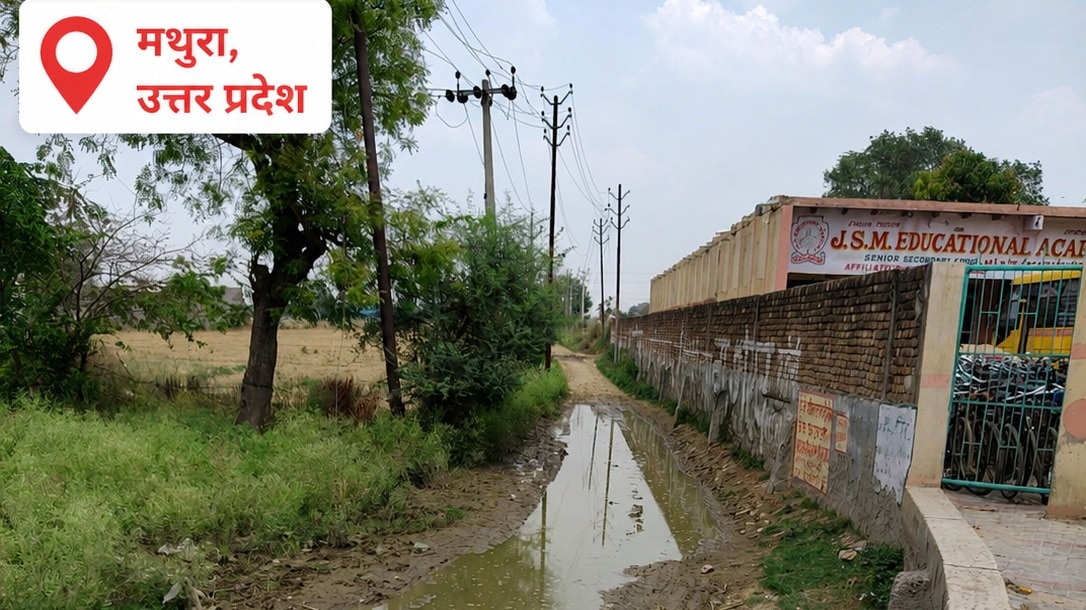  जलभराव से बदहाल ग्रामीण मार्ग! अफसरों और किसानों की खींचतान में फंसा समाधान