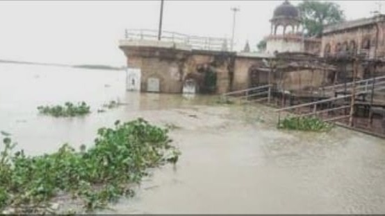 गंगा के बढ़ते जलस्तर से डलमऊ में बाढ़ का खतरा गहराया, घाट डूबे, सैकड़ों बीघा फसल जलमग्न